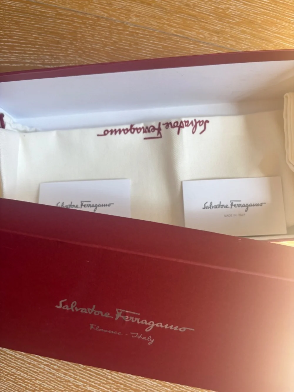 Salvatore Ferragamo Varina Nude/Tan Calf Leather Ballet Flats 37 (US 7) - Picture 12 of 12